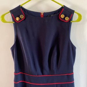 Navy with Red and Gold Limited Dress